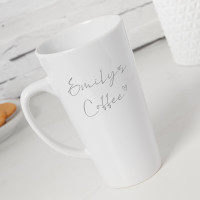 personalised Elegant Name Tall Latte Mug