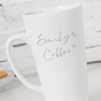 personalised Elegant Name Tall Latte Mug