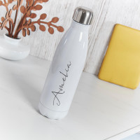 Personalised White Water bottle