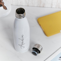 Personalised White Water bottle