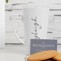 personalised Elegant Side Name Tall Latte Mug