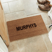 personalised 1 line doormat