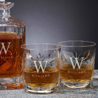 personalised initials decanter