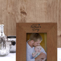 personalised Fathers Day Wood Frame 6x4