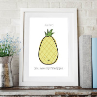 personalised You Are My Fineapple Wall Art 