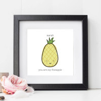 personalised Fineapple Wall Art