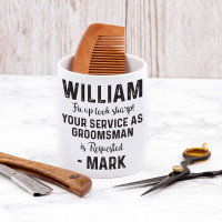 personalised Fix Up Look Sharp Shaving Pot