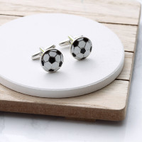 personalised football cufflinks
