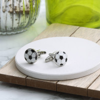 personalised football cufflinks