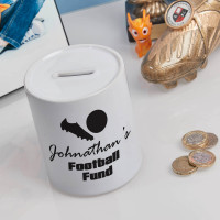 personalised football fund money box