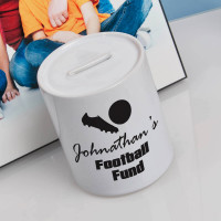 personalised football fund money box