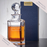 Framed Name Crystal Decanter