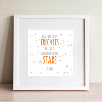 personalised A Face Without Freckles Wall Art