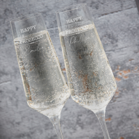Friends Photo Upload Boutique Gifts Prosecco Double Glass With Bottle Gift Set