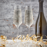 Friends Photo Upload Boutique Gifts Prosecco Double Glass With Bottle Gift Set