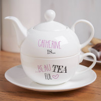 personalised Beau Tea Ful Tea For One Teapot