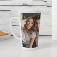 personalised Panoramic Wrap Latte Photo Mug