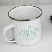 personalised Garden Enamel Mug