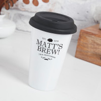 personalised Gentleman's Brew Travel Mug
