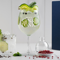 Gin and Tonic Personalised Gin Glass