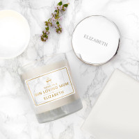 personalised Gin Loving Mum Personalised Candle