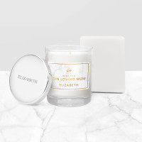 personalised Gin Loving Mum Personalised Candle