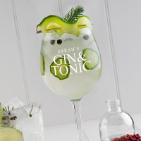 Gin and Tonic Personalised Gin Glass