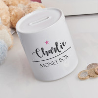 personalised girls star name money box