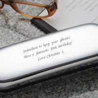50th Personalised Chrome Glasses Case 2
