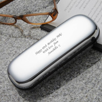 60th Personalised Chrome Glasses Case 2