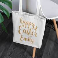 personalised easter tote bag