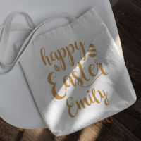 personalised easter tote bag
