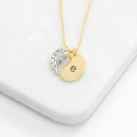 personalised Angel Wing Necklace