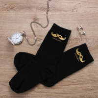 personalised Best Man Moustache Personalised Socks