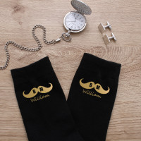 personalised Best Man Moustache Personalised Socks