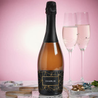 Gold Geometric Name Prosecco