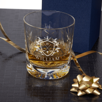  Golf Crest Crystal Whisky Tumbler
