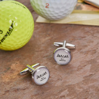 personalised no1 golfer cufflinks