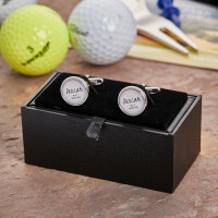 personalised no1 golfer cufflinks