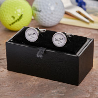 personalised no1 golfer cufflinks