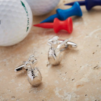 Personalised Golf Bag Cufflinks