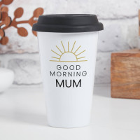 personalised Good Morning Sunrise Travel Mug