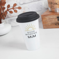 personalised Good Morning Sunrise Travel Mug