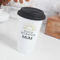 personalised Good Morning Sunrise Travel Mug