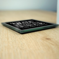 personalised Good Mums Black Glass Coaster