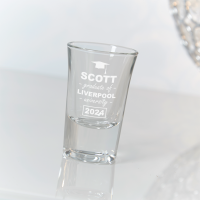 personalised Proud Graduate Conical Shot Glass