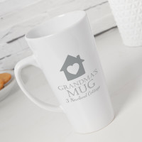 personalised Heart House Tall Latte Mug