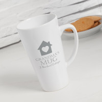 personalised Heart House Tall Latte Mug