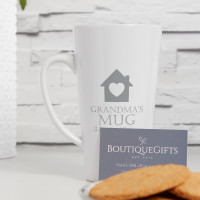 personalised Heart House Tall Latte Mug