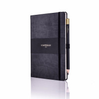 Personalised Graphite Black Castelli Notebook